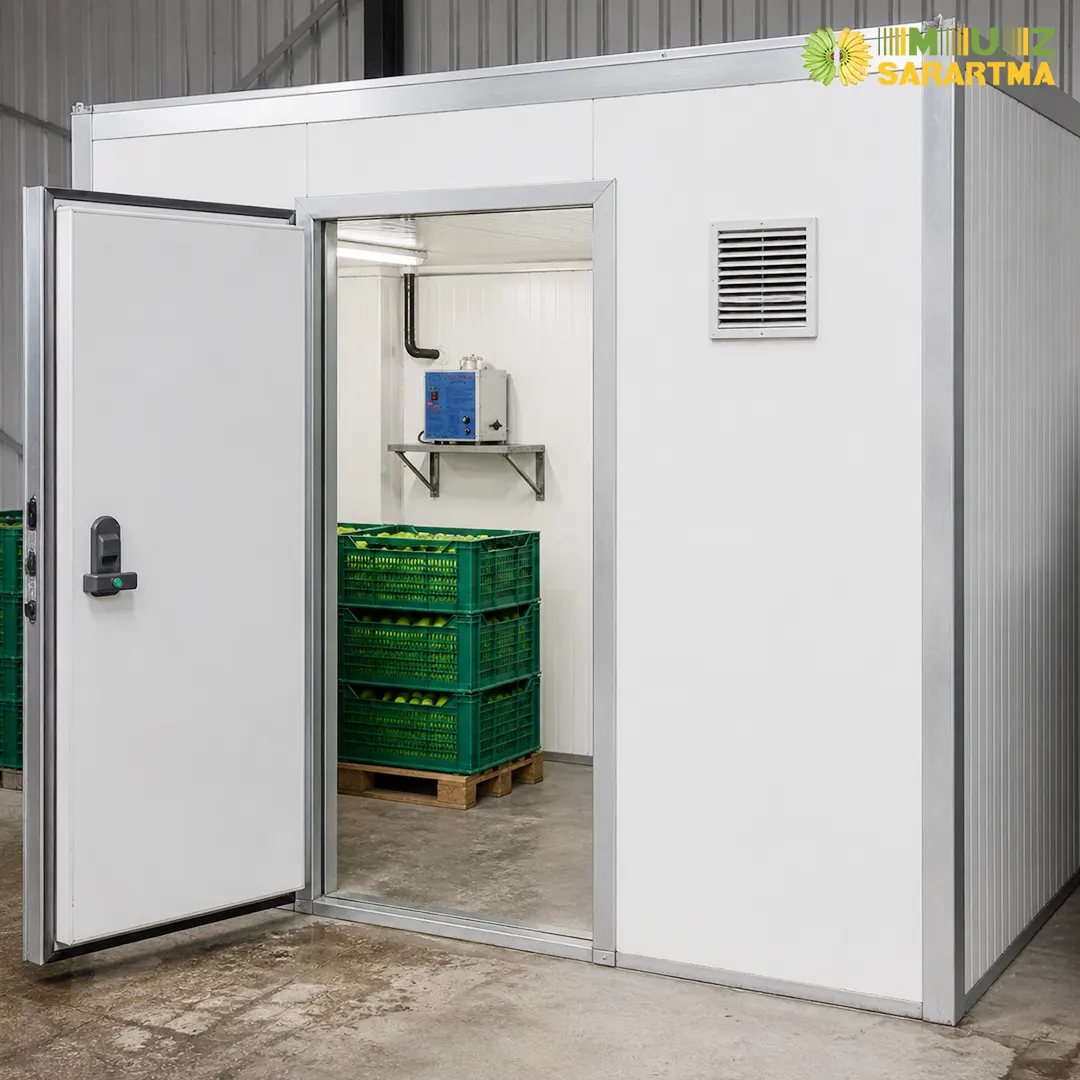 İthal yeşil muz deposu ve sarartma hazırlığı